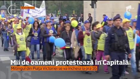 Miting de amploare azi în Capitală