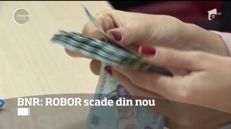 Veşti bune pentru românii care au credite. ROBOR-ul scade din nou