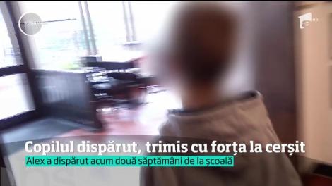 Alex,  dat dispărut de la şcoală acum două săptămâni, trimis cu forţa la cerşit. O poveste sfâşietor de tristă!