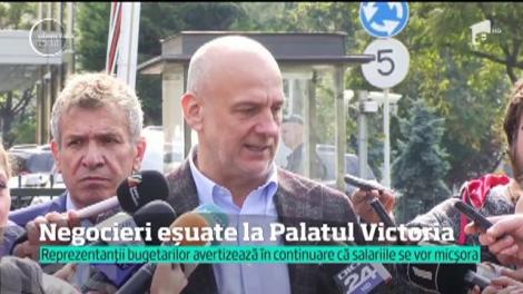 Mesajul sindicaliştilor: "Guvernul şantajează sindicatele cu legea salarizării".