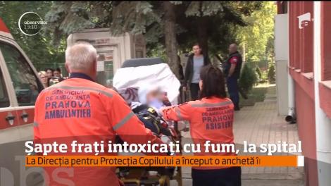 Șapte fraţi din Prahova, cu vârste între o lună şi şapte ani, au fost la un pas să sfârşească, intoxicaţi cu monoxid de carbon