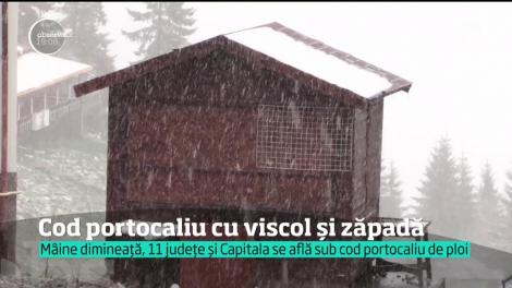 Un sfert din ţară şi Bucureştiul intră sub cod portocaliu de ploi şi vijelii