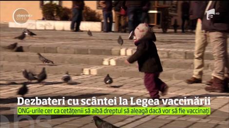 De luni întregi, proiectul legii vaccinării stârneşte dezbateri aprinse
