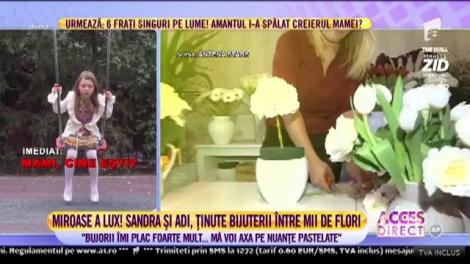 Ultimele pregătiri pentru marele eveniment! Sandra şi Adrian Mutu şi-au ales florile pentru nuntă