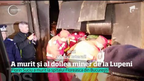A murit și al doilea miner de la Lupeni! Florin Suciu a murit la spitalul Floreasca din București