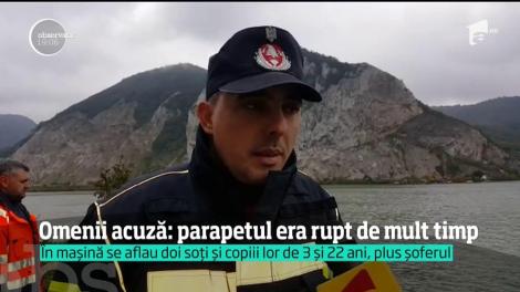 Mama, tatăl și doi copii, dispăruți în Dunăre