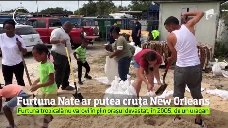 Furtuna Nate ar putea cruța New Orleans