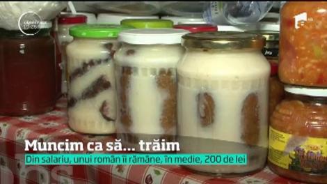 Muncim ca să trăim! Peste 80 de procente din venitul lunar se duce pe mâncare și utilități