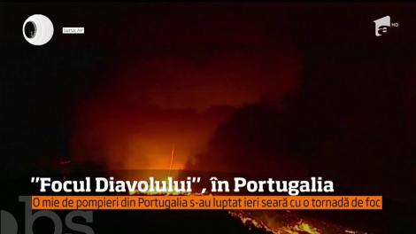 Incendiu de vegetaţie spectaculos în Portugalia