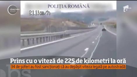 În România, autostrăzile sunt piste de curse. Pe A3, Turda-Borş, radarul poliţiei a înregistrat o viteză halucinantă
