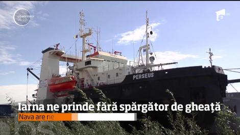 Iarna ne prinde fără spărgător de gheaţă. Singurul spărgător de pe Dunăre abia mai pornește