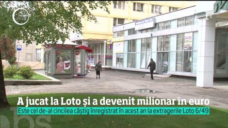 A jucat 14 lei la Loto şi a devenit milionar în euro