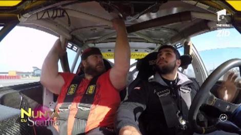 Valahu a avut parte de provocarea vieţii lui! A făcut un antrenament special în caz de accident cu maşina!