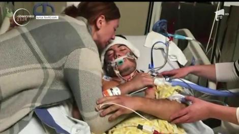Românul împușcat în atacul din Las Vegas a ieşit de la Terapie Intensivă. Primele imagini cu tânărul care a învins moartea: "Este mai mult bine în lume, decât rău"