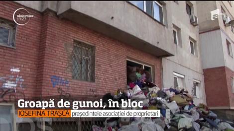 Imagini șocante la Constanţa. Un bărbat şi-a transformat locuinţa într-o ghenă de gunoi