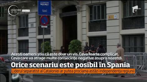 Liderul Cataloniei este așteptat să declare independenţa regiunii spaniole