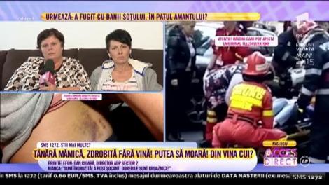 Bianca, tânăra mamă lovită de un castan, îngrozită de nenorocirea prin care a trecut