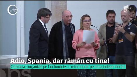 Catalonia a renunţat deocamdată la visul separatist! Declarația de independență semnată de Carles Puigdemont a fost simbolică