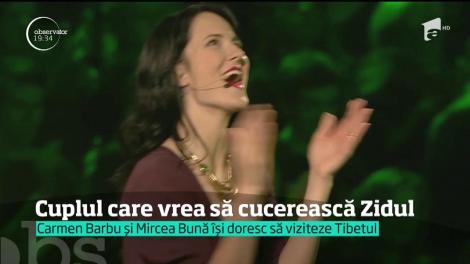 Carmen Barbu și Mircea Bună, cuplul care vrea să cucerească Marele Zid