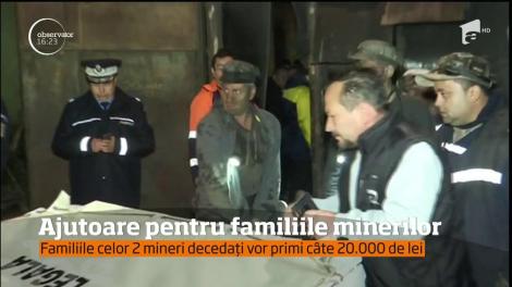 Guvernul acordă ajutoare pentru familiile minerilor implicați în tragedia de la Lupeni!