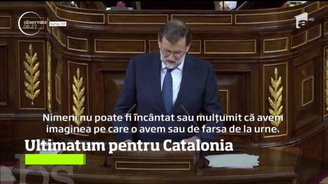 Ultimatum pentru Catalonia! Mariano Rajoy a refuzat orice dialog referitor la independenţa regiunii