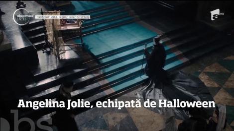 Angelina Jolie, surpriză de proporţii copiilor săi! Vedeta s-a echipat de Halloween cu o cămașă de forță