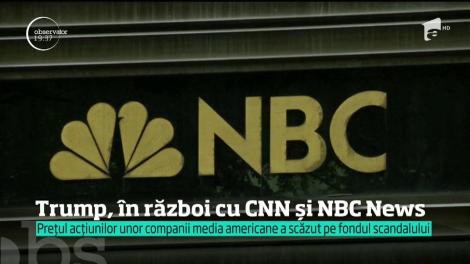 Donald Trump, în război cu CNN și NBC News