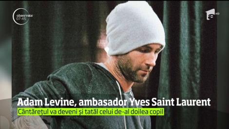 Adam Levine, imaginea celui mai nou parfum al casei de modă Yves Saint Laurent