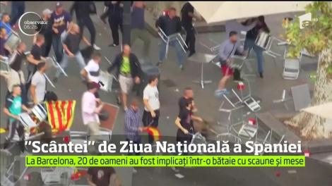 Atmosfera rămâne incadescentă în Spania care a celebrat Ziua Naţională