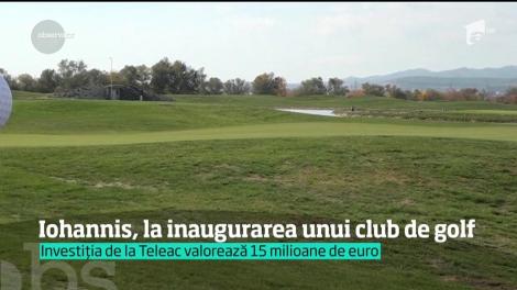 În plin scandal politic, Iohannis şi-a făcut apariţia la inaugurarea unui club de golf