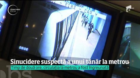 Sinucidere suspectă a unui tânăr la metrou