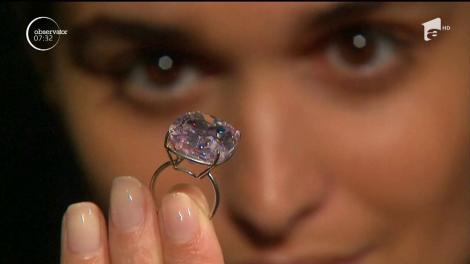 Cel mai mare diamant roz din lume, scos la licitație