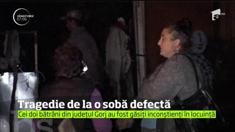 Tragedie în Gorj. Un bătrân a murit, iar soţia e în comă după ce s-au intoxicat cu fum