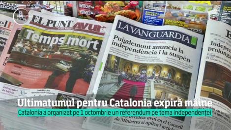 Catalonia mai are câteva ore pentru a lămuri dacă şi-a declarat sau nu independenţa!