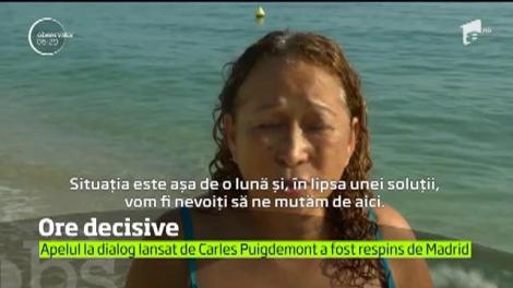 Sunt ore decisive în Catalonia. Guvernatorul regiunii mai are 24 de ore să decidă dacă declară independenţa regiunii