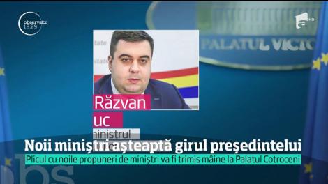 Noii miniștri propuși de premierul Mihai Tudose așteaptă girul președintelui