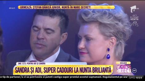 Adrian Mutu şi Sandra, nuntă ca-n basme! Adrian Mutu a tăiat tortul de nuntă pe ritmurile Deliei