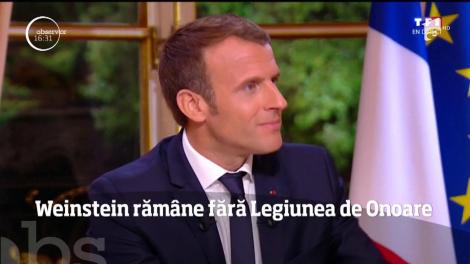 Harvey Weinstein primeşte o lovitură dură de la preşedintele Macron