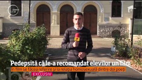 Profesoara de română din Turda, care a fost sancţionată pentru că le-a recomandat elevilor un film, este din nou la catedră