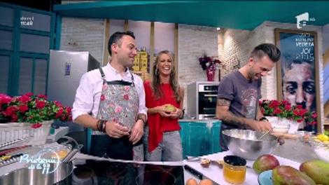 O prăjitură cu un gust extraordinar. Tartă de mango cu fructul pasiunii