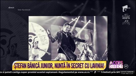 Ştefan Bănică Junior s-a căsătorit în mare secret! Artistul s-a însurat cu Lavinia Pîrva, într-un decor de poveste