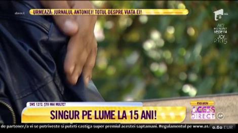 Durere şi singurătate! La doar 12 ani, a rămas al nimănui! Erdwin Sfîrcioc a rămas pe străzi, fără niciun sprijin, după ce mama lui l-a abandonat!