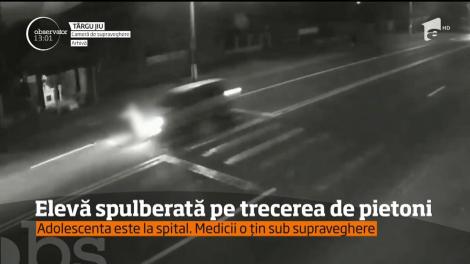 Elevă spulberată pe trecerea de pietoni