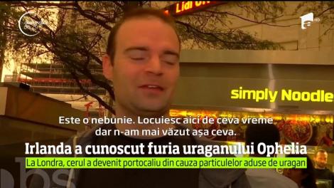 Trei oameni şi-au pierdut viaţa în Irlanda, la trecerea uraganului Ofelia, care a provocat şi importante pagube materiale