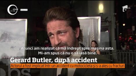 Gerard Butler a fost transportat de urgenţă la spital, după un accident cu motocicleta