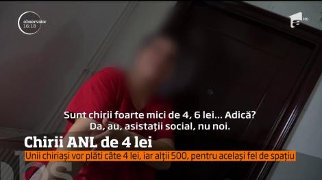O chirie ANL este de 4 lei pe lună!