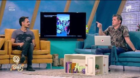 Smiley News. Polițistul toboșar, show pe stradă