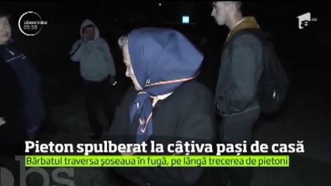 Tragedie pe o şosea din Neamţ! Un bărbat de 42 de ani a fost lovit în plin de o maşină, în timp ce traversa spre casă