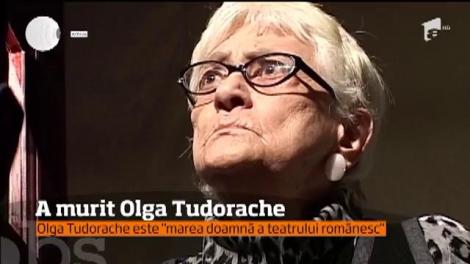 Actriţa Olga Tudorache s-a stins din viață la spitalul Elias din Capitală