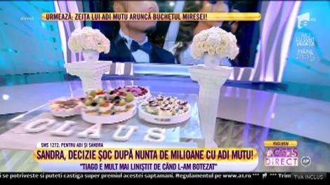 Sandra şi Adrian Mutu, mirii anului 2017, în platoul Acces Direct!